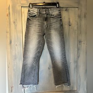 Mother denim Insider crop step fray 25